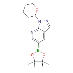 1-(oxan-2-yl)-5-(tetramethyl-1,3,2-dioxaborolan-2-yl)-1H-pyrazolo[3,4-b]pyridine图片