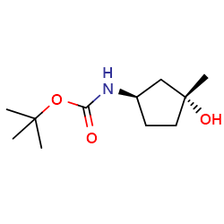 tert-butylN-[(1R,3R)-rel-3-hydroxy-3-methylcyclopentyl]carbamate图片