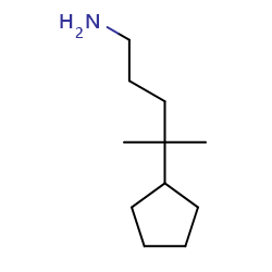4-cyclopentyl-4-methylpentan-1-amine图片