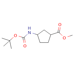 methyl3-{[(tert-butoxy)carbonyl]amino}cyclopentane-1-carboxylate图片