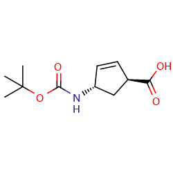 (1S,4S)-4-{[(tert-butoxy)carbonyl]amino}cyclopent-2-ene-1-carboxylicacid图片