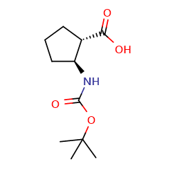 (1R,2R)-rel-2-[[(1,1-dimethylethoxy)carbonyl]amino]-Cyclopentanecarboxylicacid图片