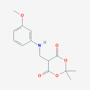 5-(((3-Methoxyphenyl)amino)methyl)-2,2-dimethyl-1,3-dioxane-4,6-dione图片