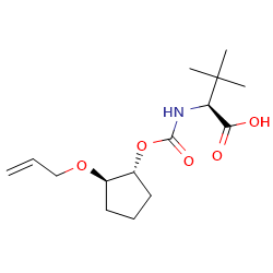 (2S)-3,3-dimethyl-2-[({[(1R,2R)-2-(prop-2-en-1-yloxy)cyclopentyl]oxy}carbonyl)amino]butanoicacid图片