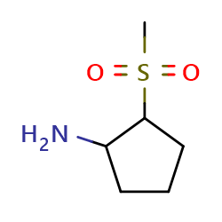 2-methanesulfonylcyclopentan-1-amine图片
