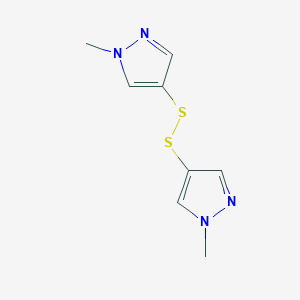 1-Methyl-4-[(1-methyl-1H-pyrazol-4-yl)disulfanyl]-1H-pyrazole图片