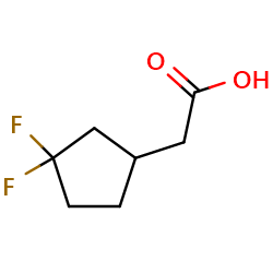 2-(3,3-difluorocyclopentyl)aceticacid图片