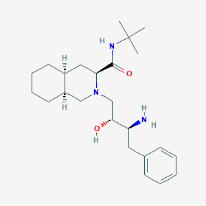 (3S,4aS,8aS)-2-[(2R,3S)-3-Amino-2-hydroxy-4-phenylbutyl]-N-(1,1-dimethylethyl)decahydro-3-isoquinolinecarboxamide图片