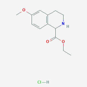 ETHYL 6-METHOXY-1,2,3,4-TETRAHYDROISOQUINOLINE-1-CARBOXYLATE HCL图片
