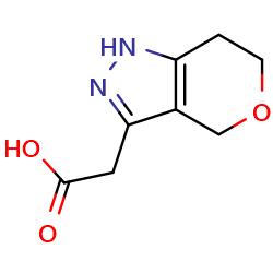 2-{1H,4H,6H,7H-pyrano[4,3-c]pyrazol-3-yl}aceticacid图片
