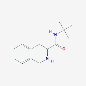 N-(tert-butyl)-1,2,3,4-tetrahydroisoquinoline-3-carboxamide图片