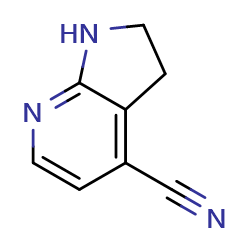 1H,2H,3H-pyrrolo[2,3-b]pyridine-4-carbonitrile图片