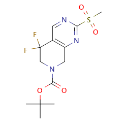 tert-butyl5,5-difluoro-2-methanesulfonyl-5H,6H,7H,8H-pyrido[3,4-d]pyrimidine-7-carboxylate图片