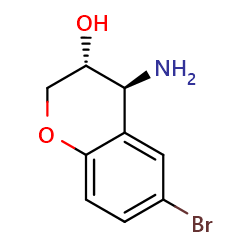 (3R,4S)-4-amino-6-bromo-3,4-dihydro-2H-1-benzopyran-3-ol图片