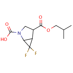 6,6-difluoro-4-[(2-methylpropoxy)carbonyl]-2-azabicyclo[3,1,0]hexane-2-carboxylicacid图片
