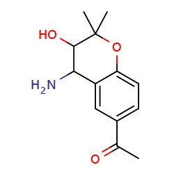 1-(4-amino-3-hydroxy-2,2-dimethyl-3,4-dihydro-2H-1-benzopyran-6-yl)ethan-1-one图片