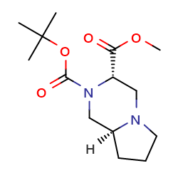 2-tert-butyl3-methyl(3S,8aS)-octahydropyrrolo[1,2-a]piperazine-2,3-dicarboxylate图片