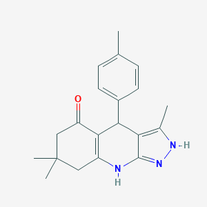 3,7,7-trimethyl-4-(4-methylphenyl)-2,4,6,7,8,9-hexahydro-5H-pyrazolo[3,4-b]quinolin-5-one图片