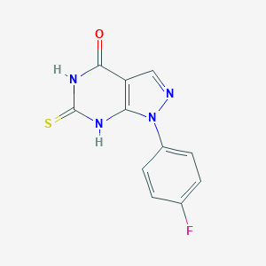 1-(4-fluorophenyl)-6-mercapto-1,5-dihydro-4H-pyrazolo[3,4-d]pyrimidin-4-one图片