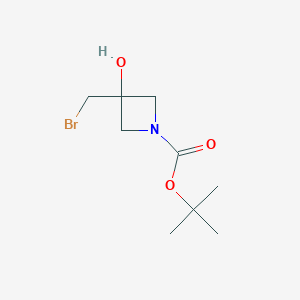Tert-butyl3-(bromomethyl)-3-hydroxyazetidine-1-carboxylate图片