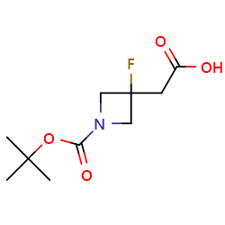 1-Boc-3-fluoro-3-azetidineaceticacid图片