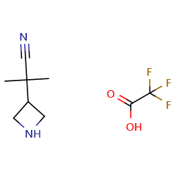 2-(Azetidin-3-yl)-2-methylpropanenitrile2,2,2-trifluoroacetate图片