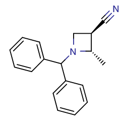 (2S,3R)-1-Benzhydryl-2-methylazetidine-3-carbonitrile图片