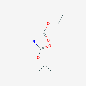1-Tert-butyl2-ethyl2-methylazetidine-1,2-dicarboxylate图片