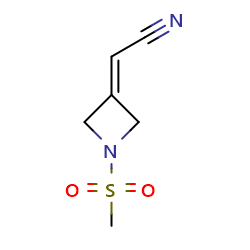 2-(1-Methanesulfonylazetidin-3-ylidene)acetonitrile图片