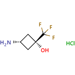 3-Amino-1-(trifluoromethyl)cyclobutan-1-olhydrochloride图片