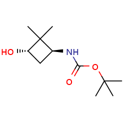 Tert-Butyltrans-2,2-dimethyl-3-hydroxycyclobutylcarbamate图片