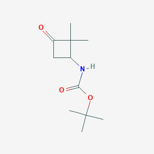Tert-Butyl(2,2-dimethyl-3-oxocyclobutyl)carbamateͼƬ