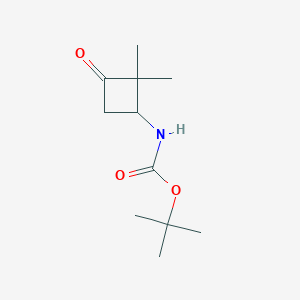 Tert-Butyl(2,2-dimethyl-3-oxocyclobutyl)carbamate图片