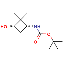 Tert-butylN-[(1R,3S)-3-hydroxy-2,2-dimethylcyclobutyl]carbamate图片