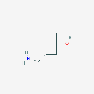 trans-3-Hydroxy-3-methylcyclobutane-1-methamine图片