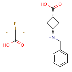 trans-3-[(Phenylmethyl)amino]cyclobutanecarboxylicacidtfa(1:1)图片