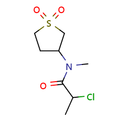 2-chloro-N-(1,1-dioxo-1λ?-thiolan-3-yl)-N-methylpropanamide图片