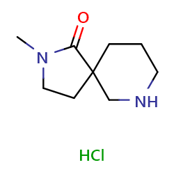 2-methyl-2,7-diazaspiro[4,5]decan-1-onehydrochloride图片