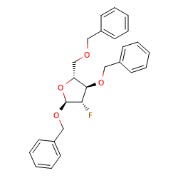 (2S,3S,4R,5R)-2,4-bis(benzyloxy)-5-[(benzyloxy)methyl]-3-fluorooxolane图片