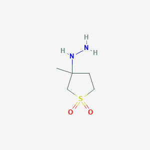 3-hydrazinyl-3-methyl-1λ?-thiolane-1,1-dione图片