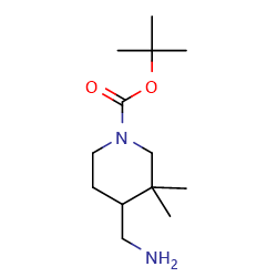 tert-butyl4-(aminomethyl)-3,3-dimethylpiperidine-1-carboxylate图片