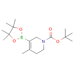 tert-butyl4-methyl-5-(4,4,5,5-tetramethyl-1,3,2-dioxaborolan-2-yl)-1,2,3,6-tetrahydropyridine-1-carboxylate图片