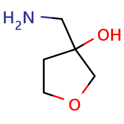 3-(aminomethyl)oxolan-3-ol图片