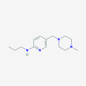 5-[(4-methylpiperazin-1-yl)methyl]-N-propylpyridin-2-amine图片
