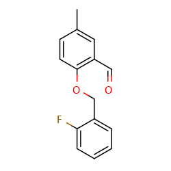 2-[(2-fluorophenyl)methoxy]-5-methylbenzaldehyde图片