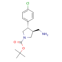 tert-butyl(3S,4S)-3-(aminomethyl)-4-(4-chlorophenyl)pyrrolidine-1-carboxylateͼƬ