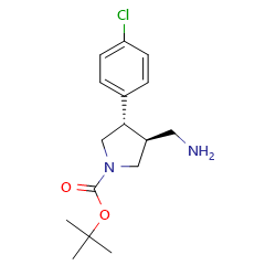 tert-butyl(3S,4S)-3-(aminomethyl)-4-(4-chlorophenyl)pyrrolidine-1-carboxylate图片