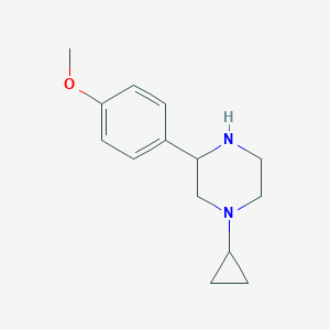 1-cyclopropyl-3-(4-methoxyphenyl)piperazine图片