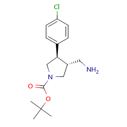 tert-butyl(3R,4R)-3-(aminomethyl)-4-(4-chlorophenyl)pyrrolidine-1-carboxylate图片