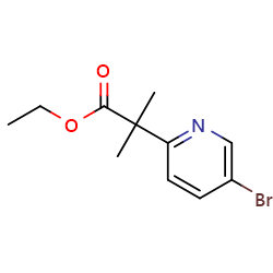 ethyl2-(5-bromopyridin-2-yl)-2-methylpropanoate图片